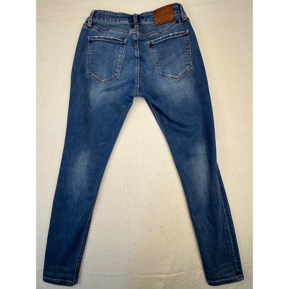 Lucky Brand Sasha Super Skinny Jeans Womens 4/27 Blue Mid Rise Denim - Picture 12 of 13